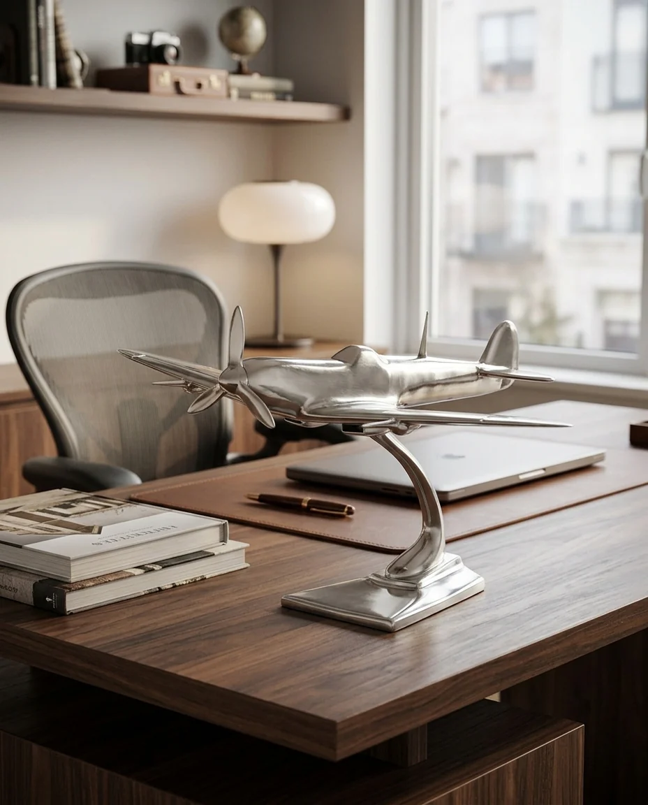 Aluminium Spitfire Desk Model - Image 4