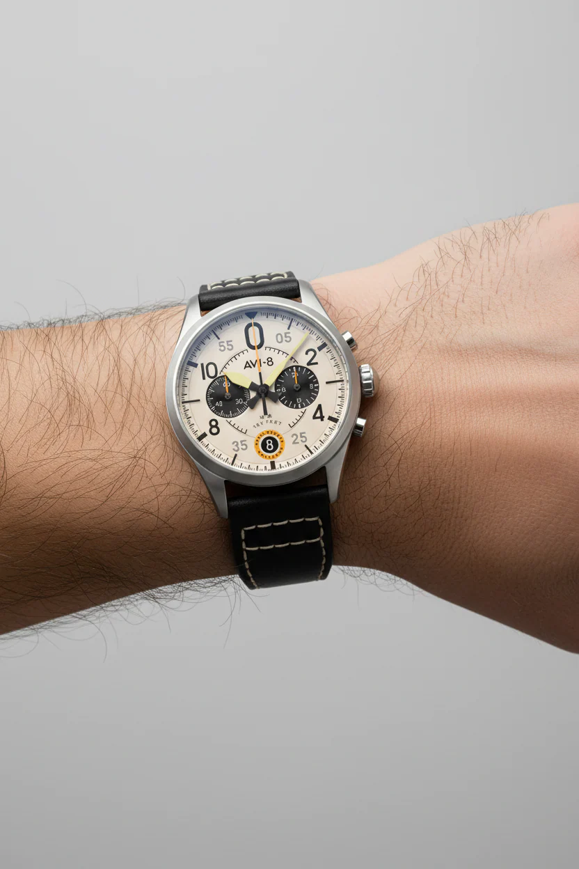 AVI-8 IWM Spitfire Lock Chronograph Watch - Image 5