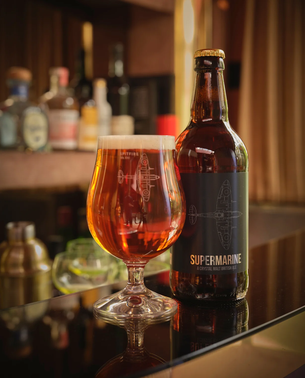 Spitfire Crystal Beer Glass - Image 3