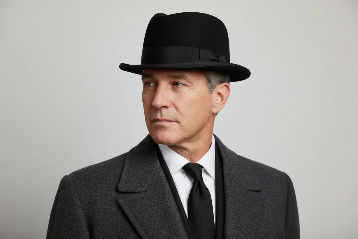 Black Homburg Hat - Image 4