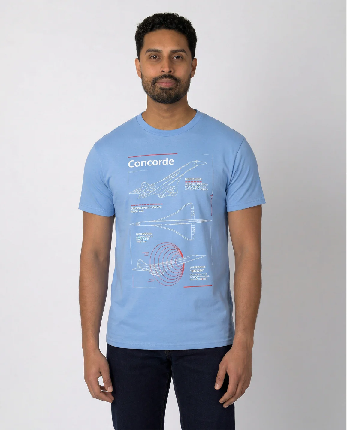 Blue Concorde T-shirt - Image 3