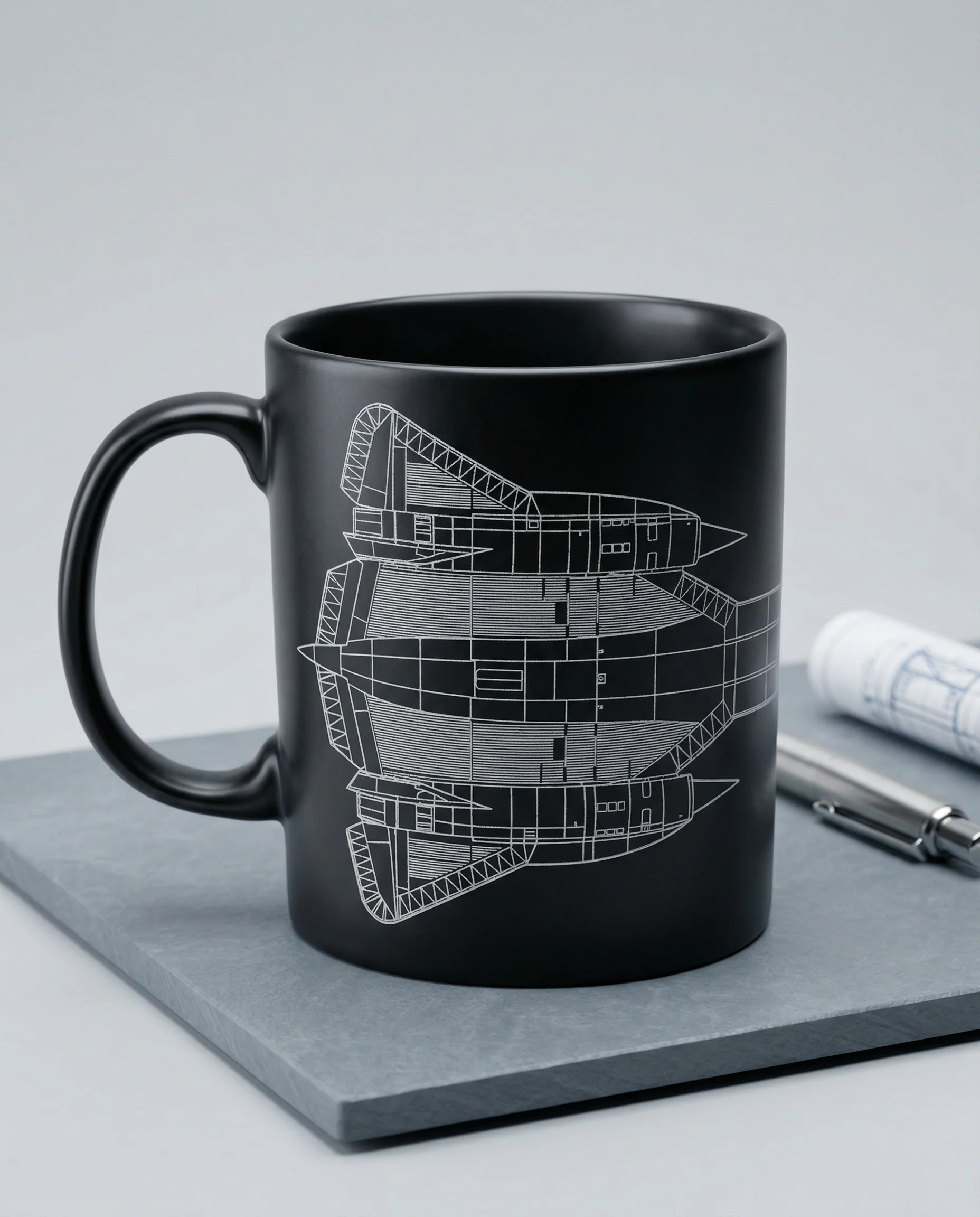 Blackbird Blueprint Ceramic Mug - Image 2