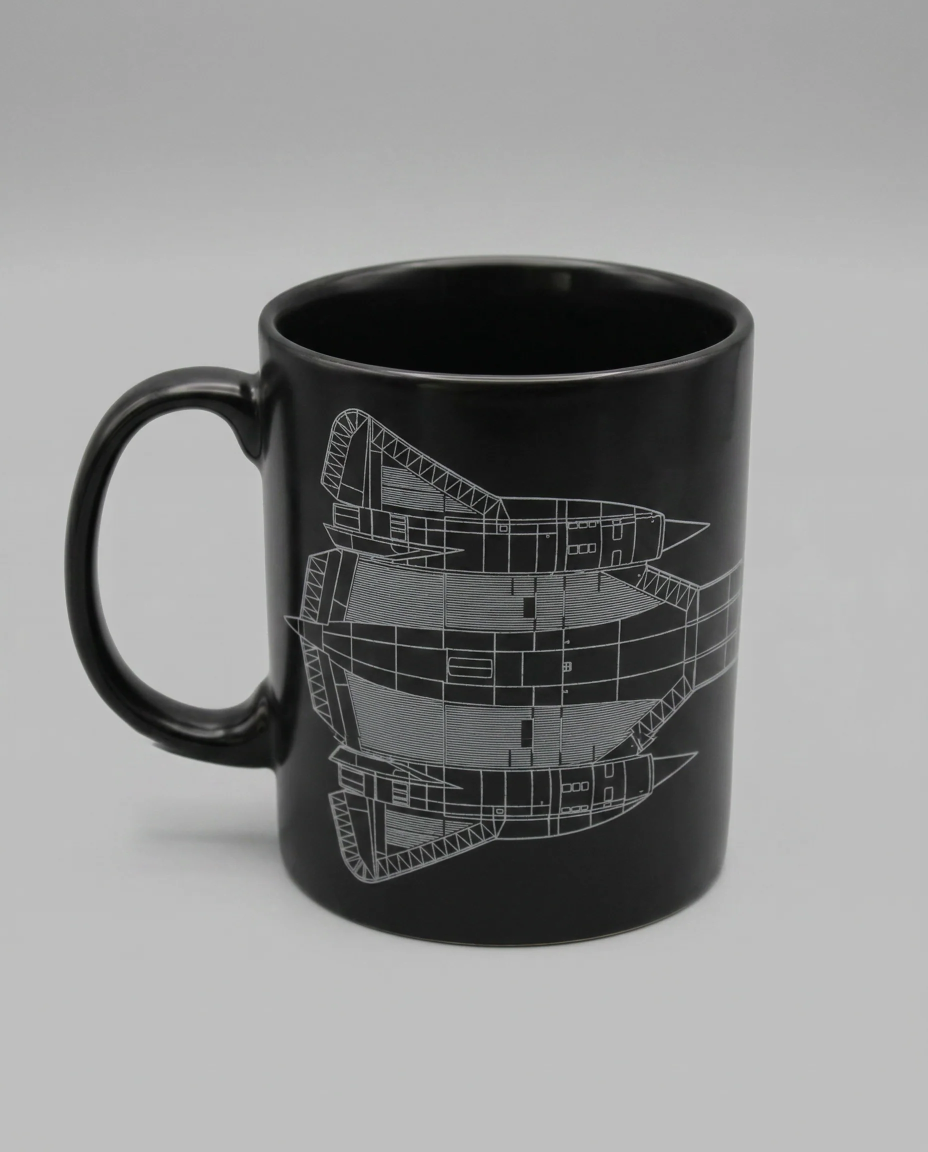 Blackbird Blueprint Ceramic Mug - Image 3