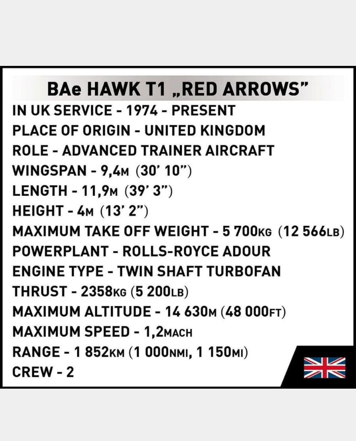 COBI BAE Hawk Brick Set - Image 9