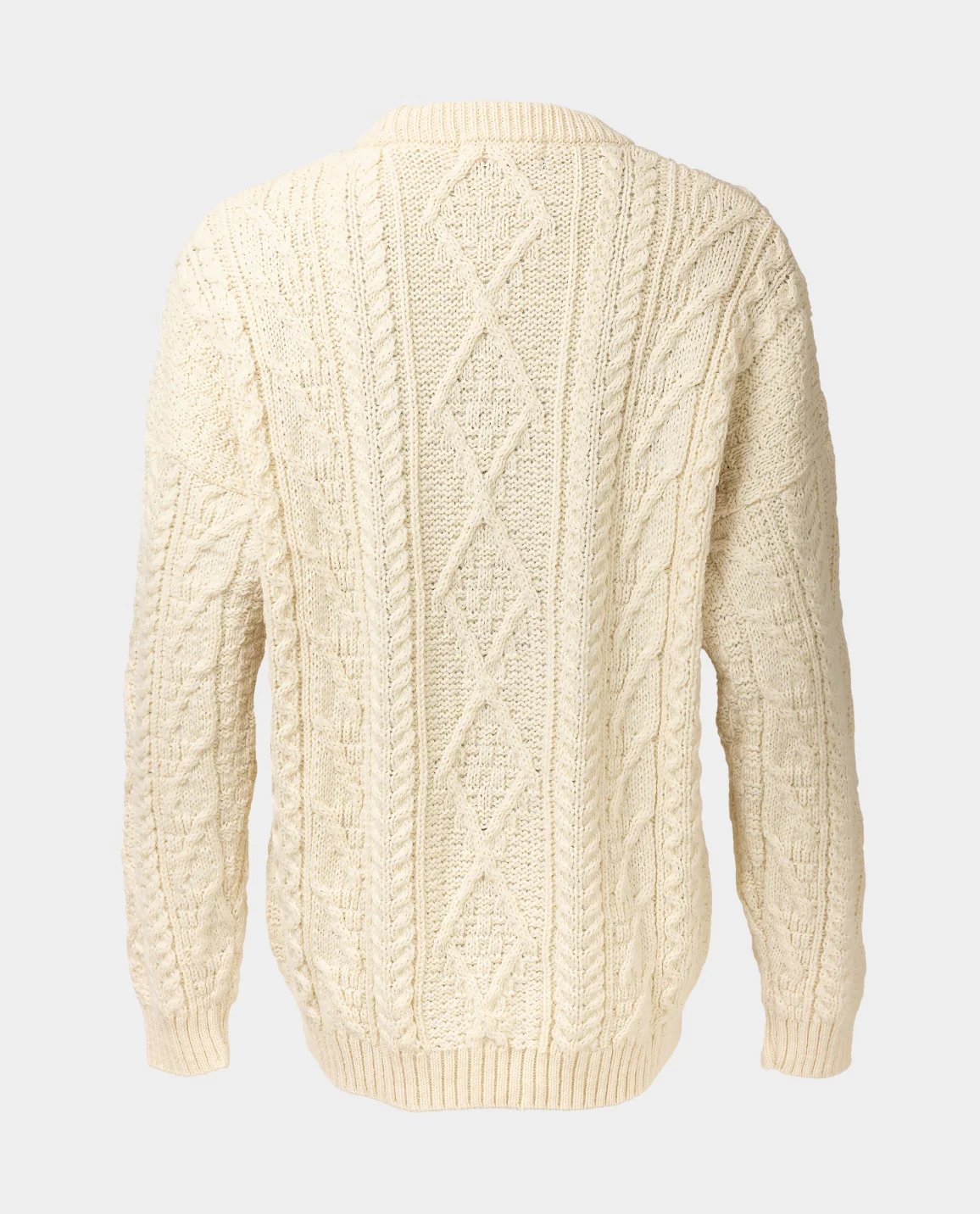 Cream Cable Knit Wool Jumper - Image 3