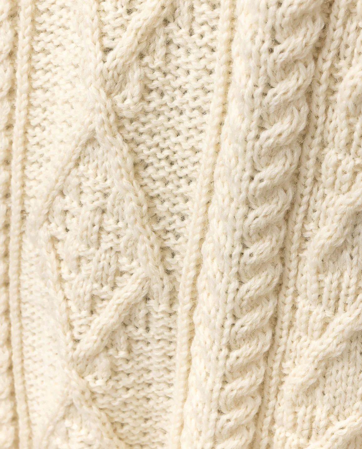 Cream Cable Knit Wool Jumper - Image 4