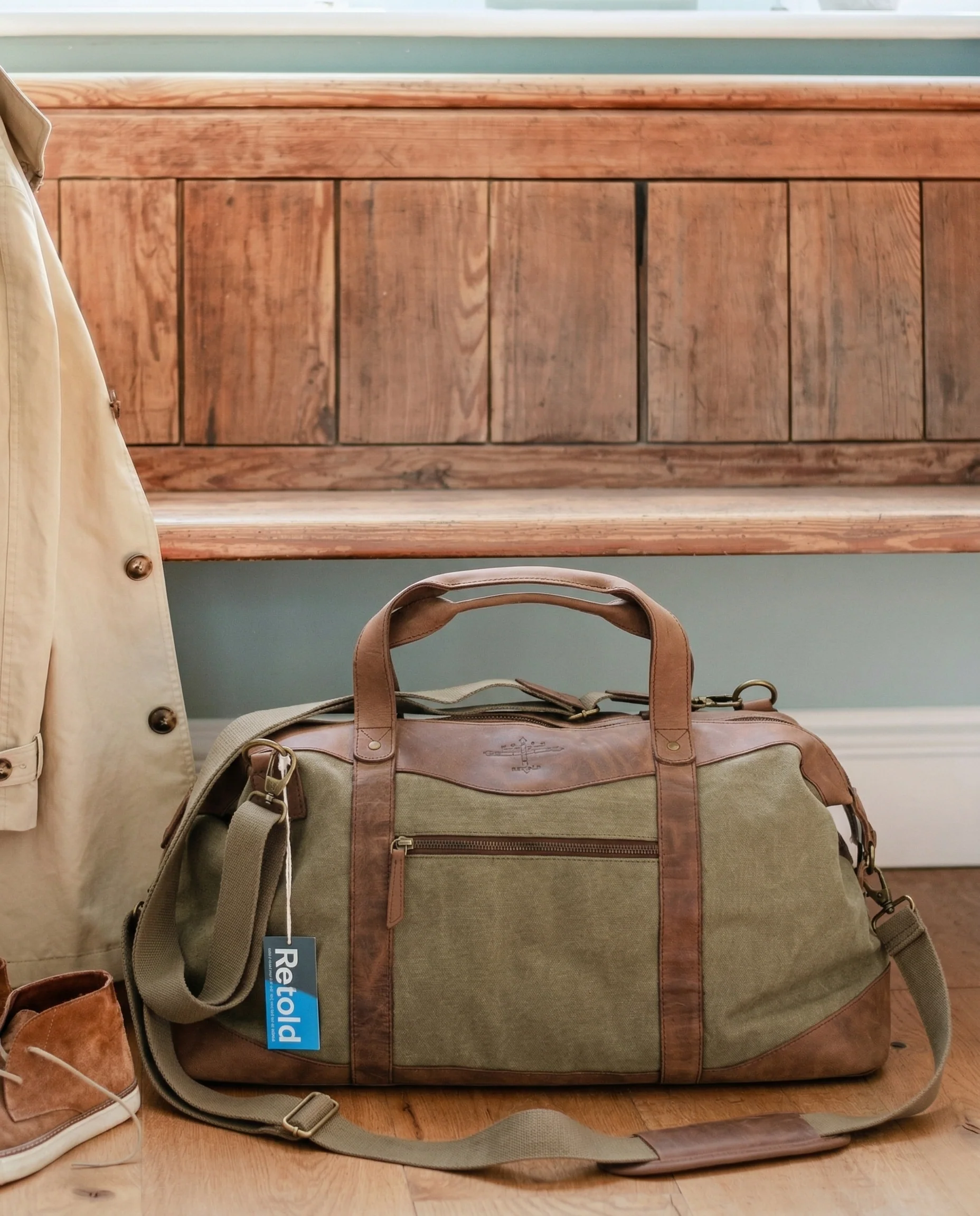 Lancaster Canvas Holdall Bag - Image 2
