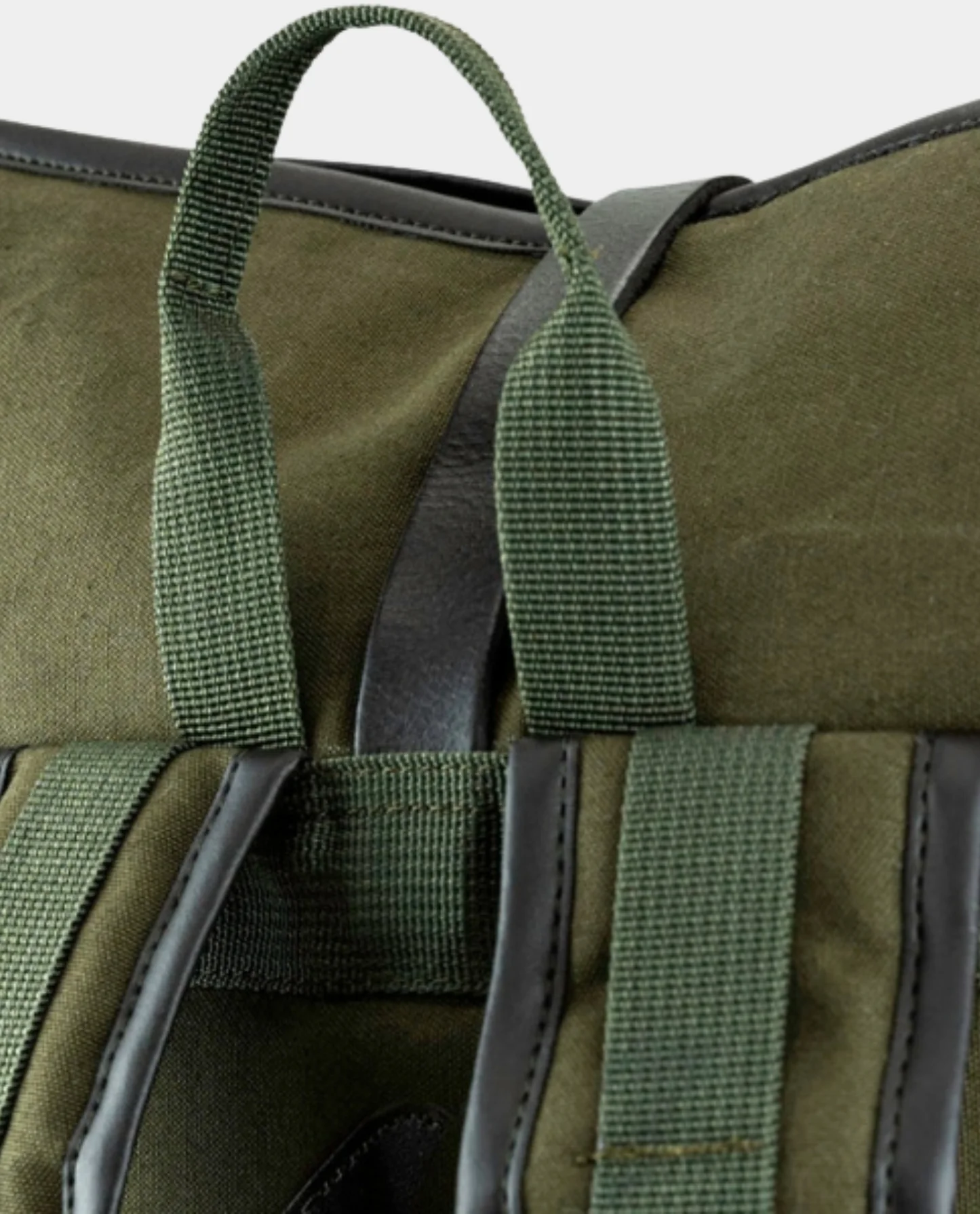 Green Canvas Roll Top Backpack - Image 5