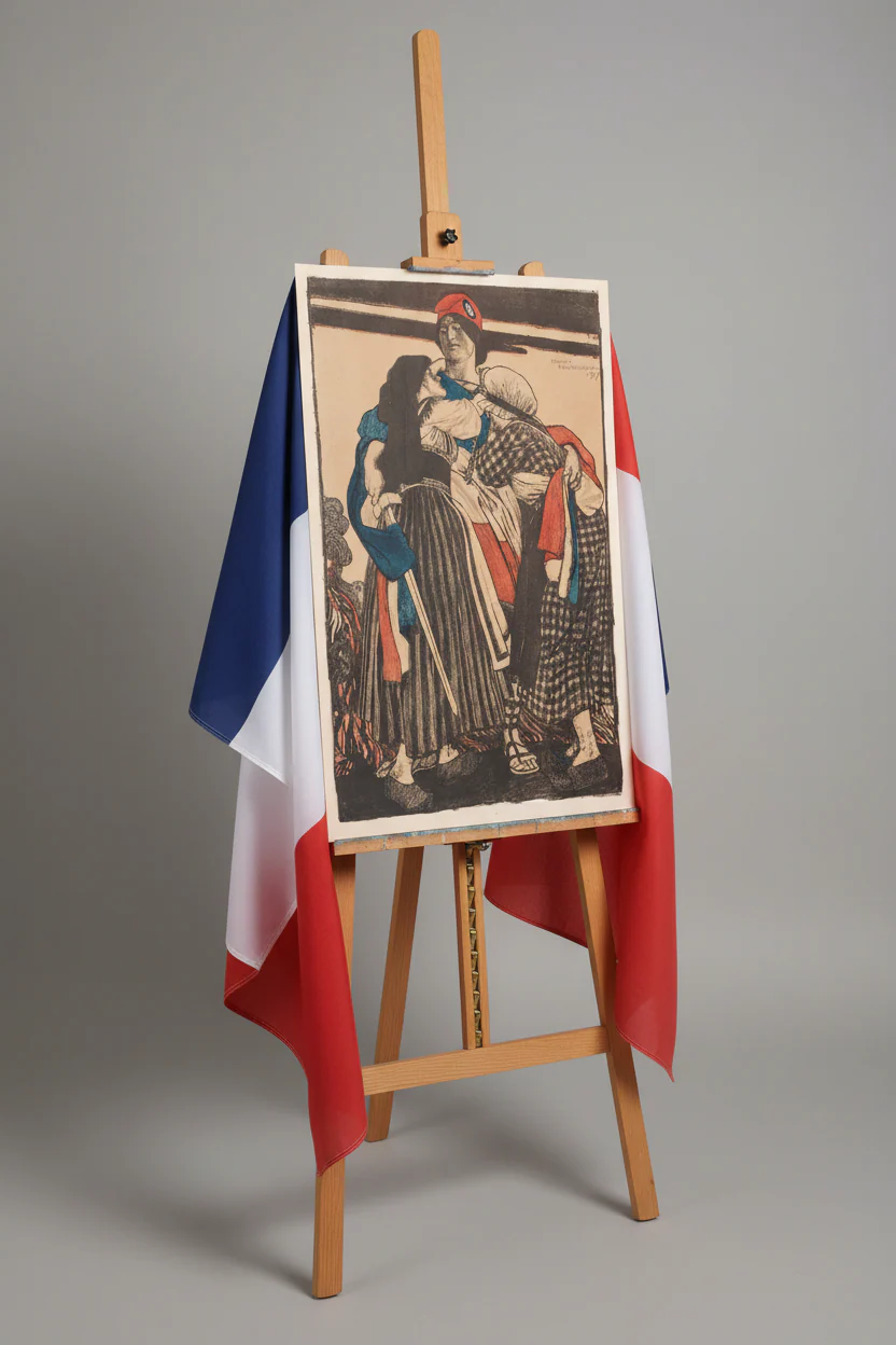 The Restoration of Alsace-Lorraine to France by Maurice Greiffenhagen - Image 4