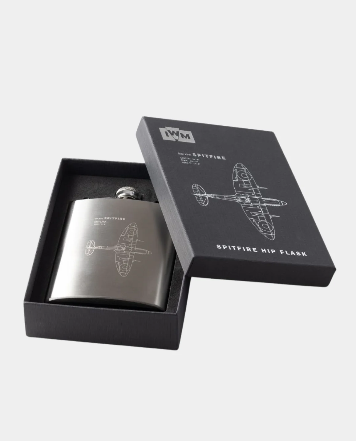 Spitfire Blueprint Hip Flask - Image 2