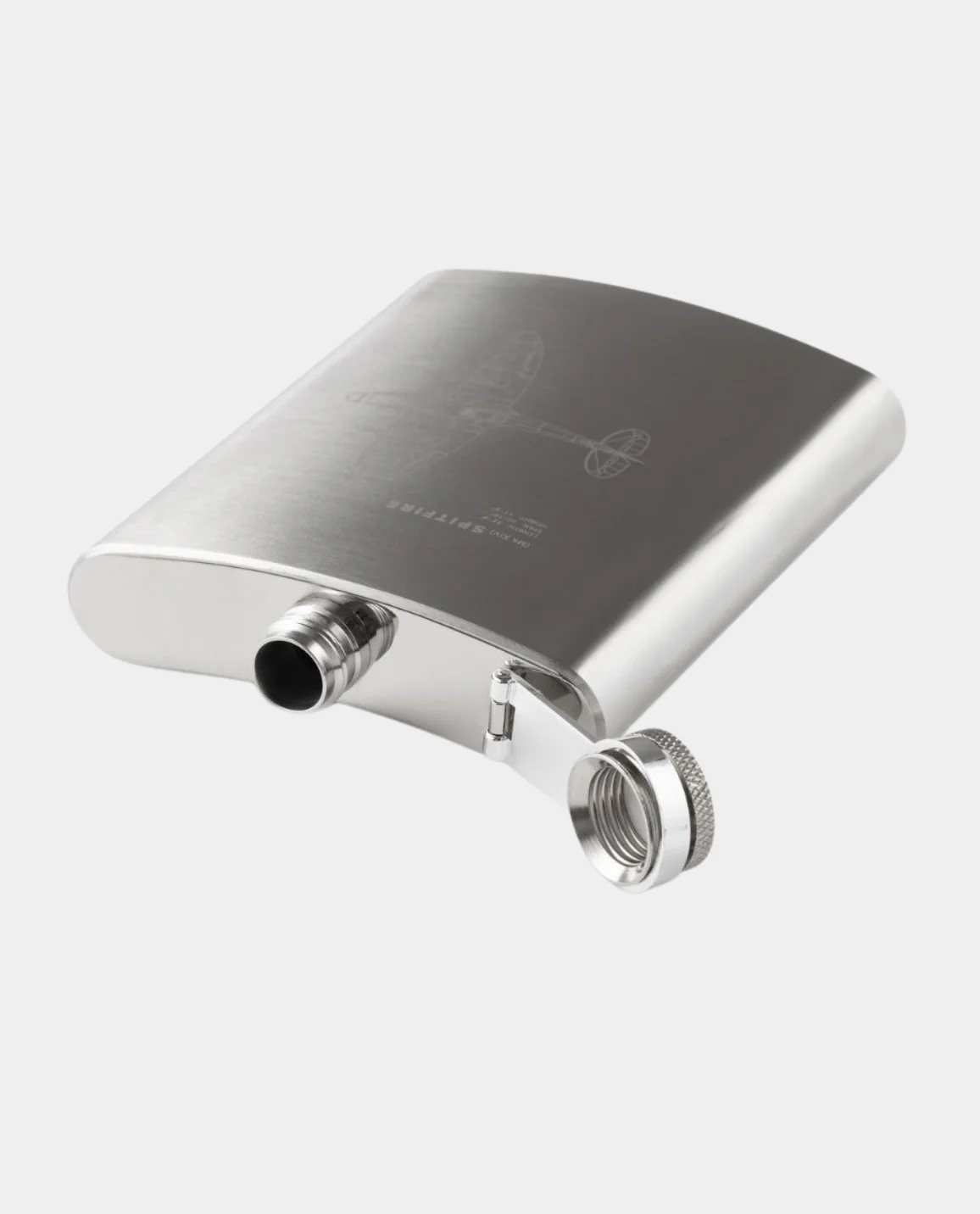 Spitfire Blueprint Hip Flask - Image 3