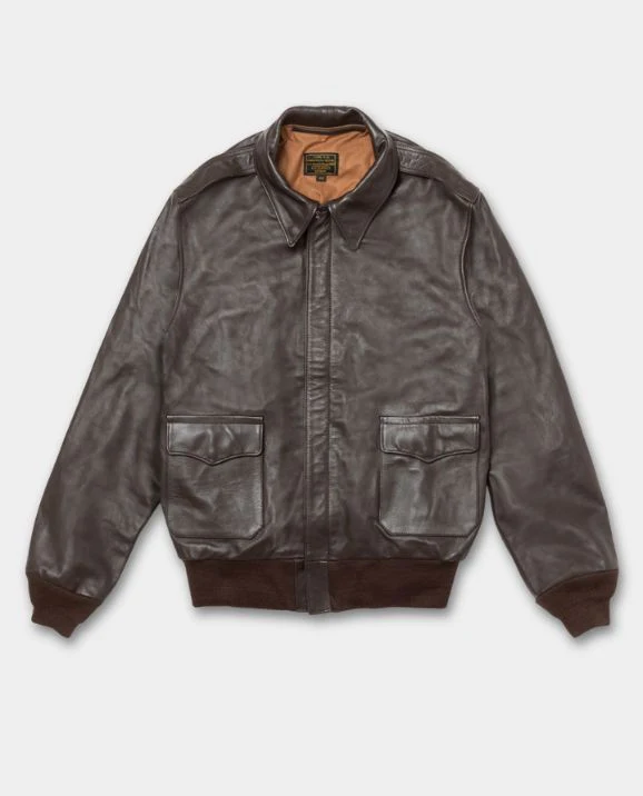 Leather Bomber Jacket - Image 3