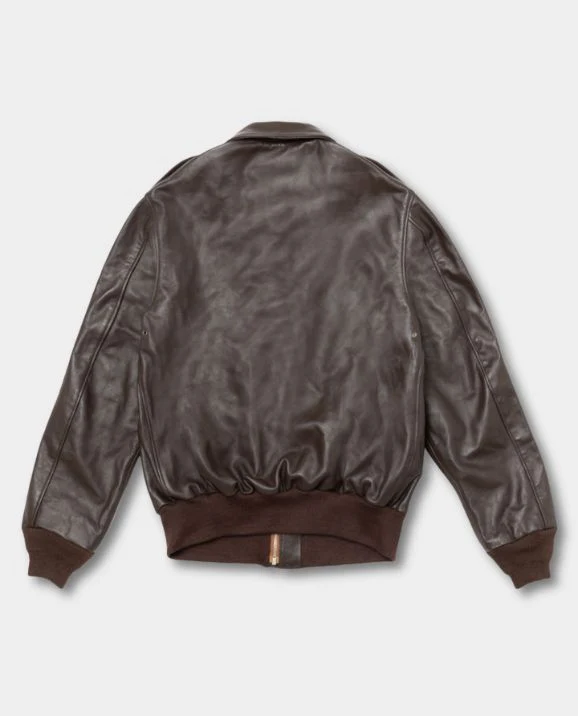 Leather Bomber Jacket - Image 4