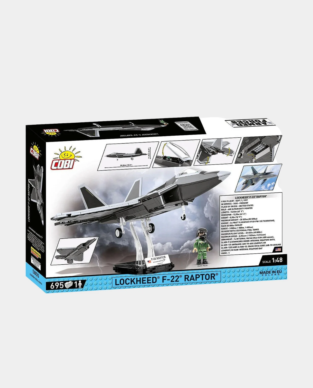 COBI Lockheed F-22 Raptor Brick Set - Image 5