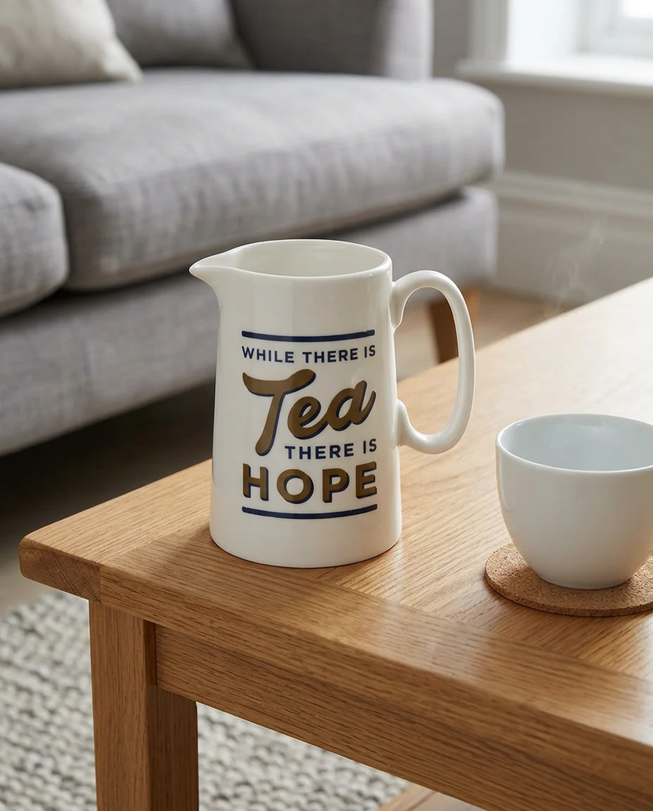 While There is Tea There is Hope Milk Jug - Image 3