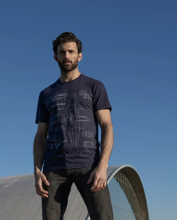 Spitfire Blueprint T-Shirt - Image 3