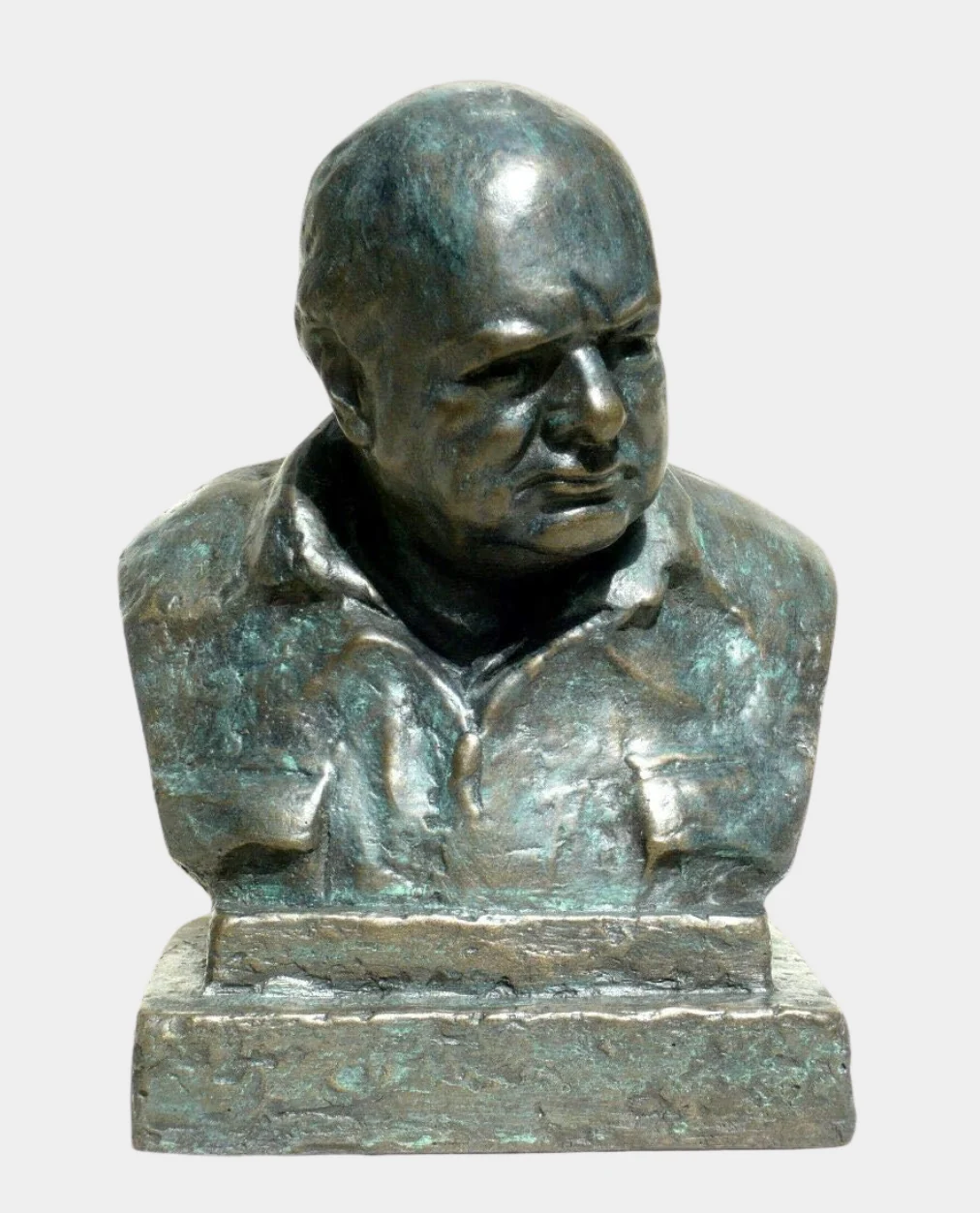 Nemon Siren Suit Bronze Churchill Bust - Image 5