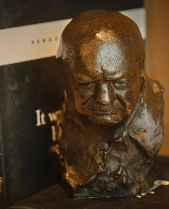Nemon Small Bronze Churchill Bust - Image 5