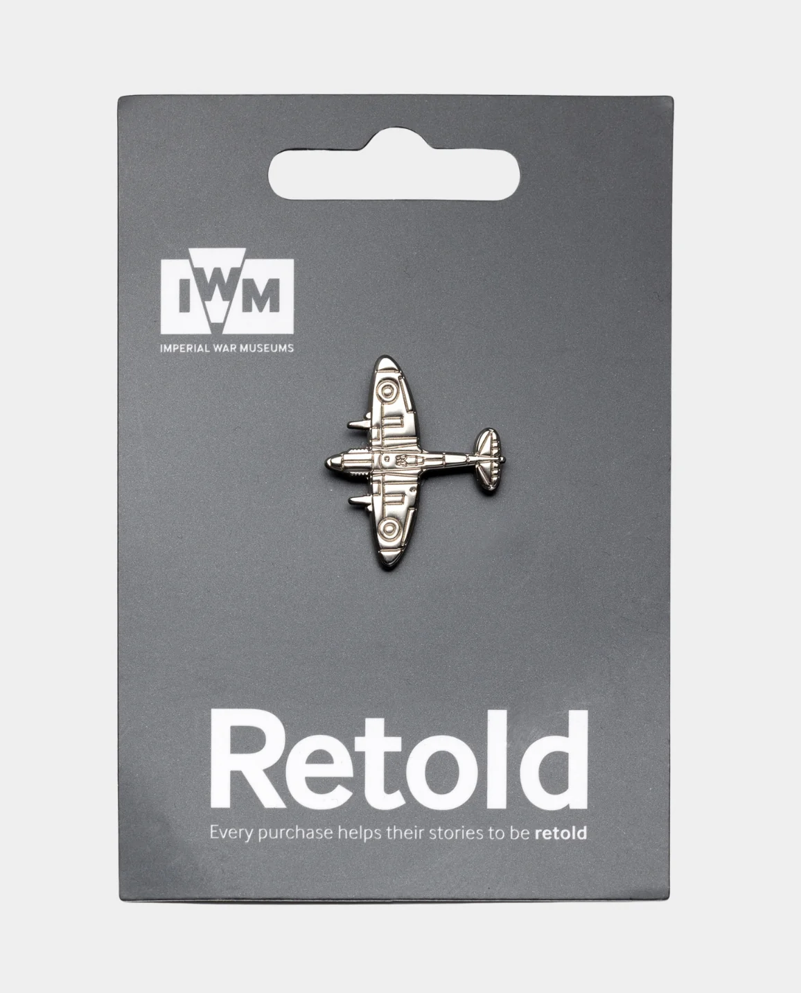 Spitfire Blueprint Pin Badge - Image 2