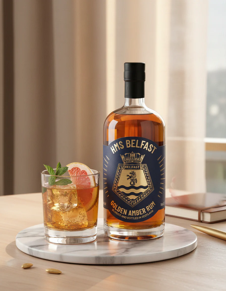 Historic HMS Belfast Navy Rum - Image 3