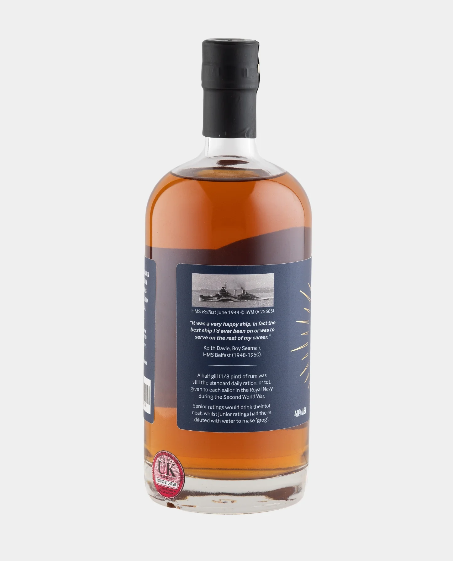 Historic HMS Belfast Navy Rum - Image 6