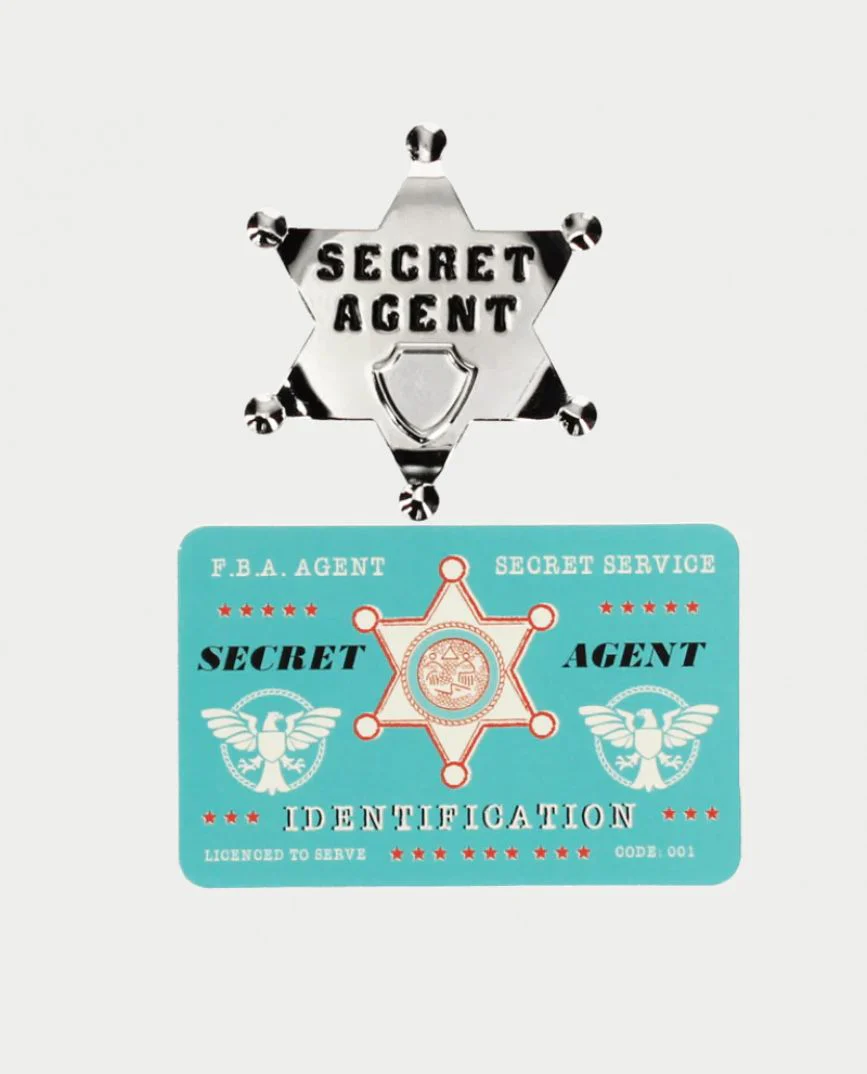 Secret Agent Metal Badge - Image 2