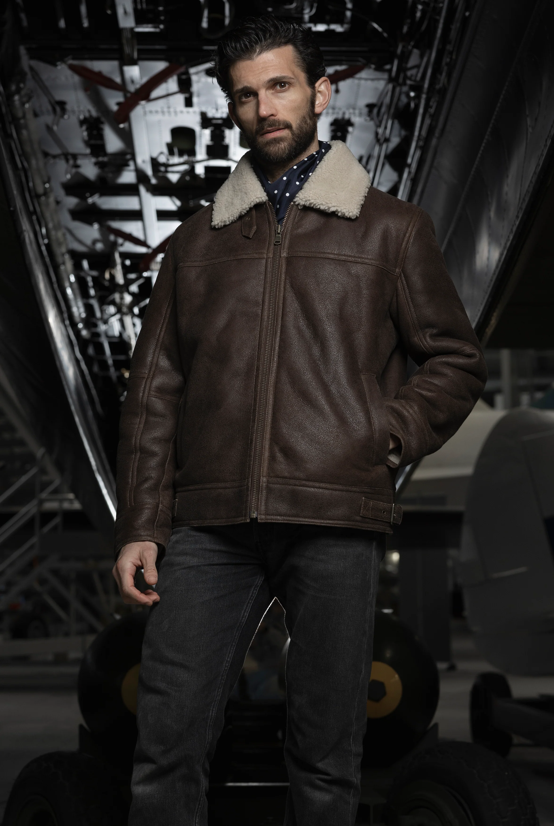 Sheepskin Flying Jacket - Image 5
