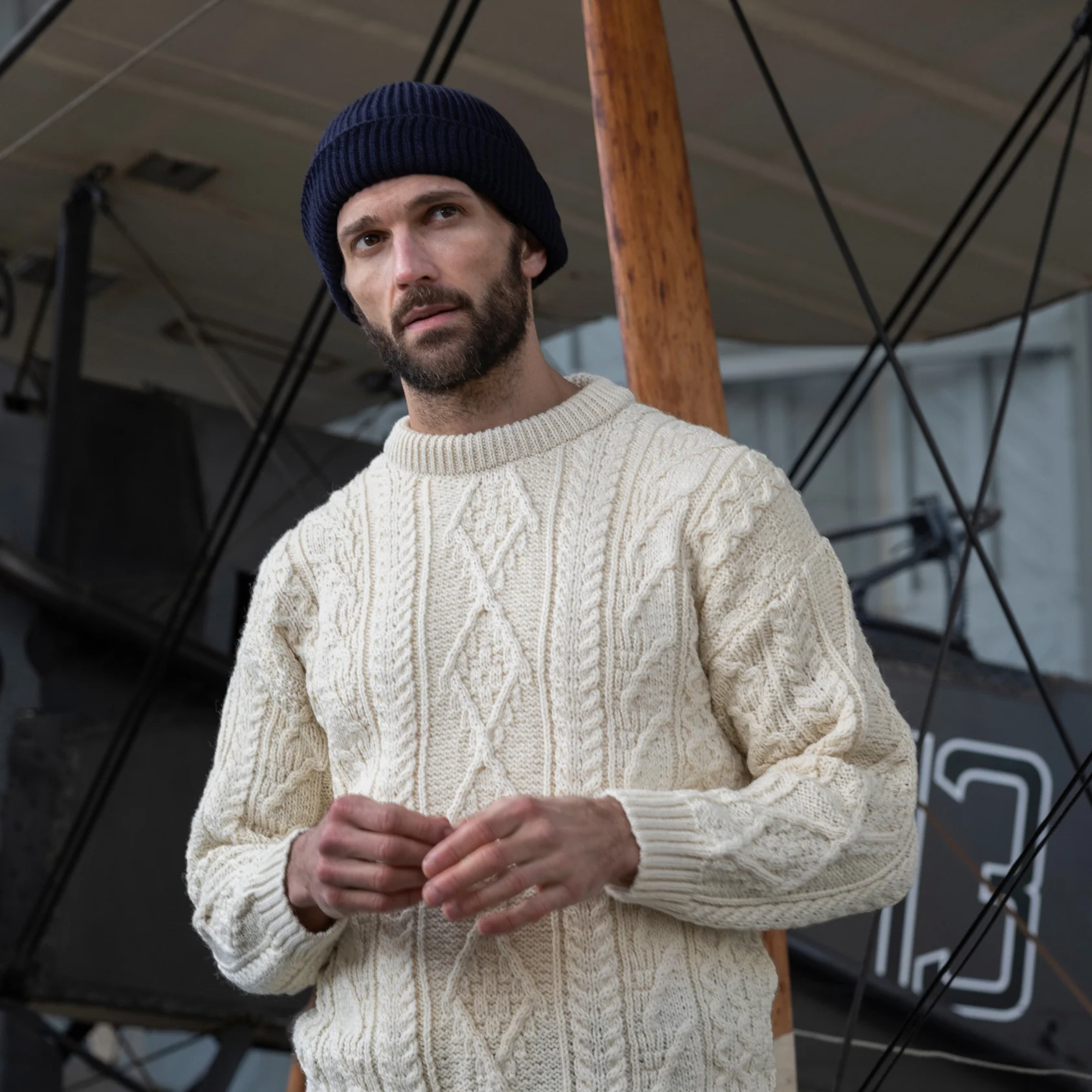 Spitfire Wool Beanie and Scarf Set - Image 2
