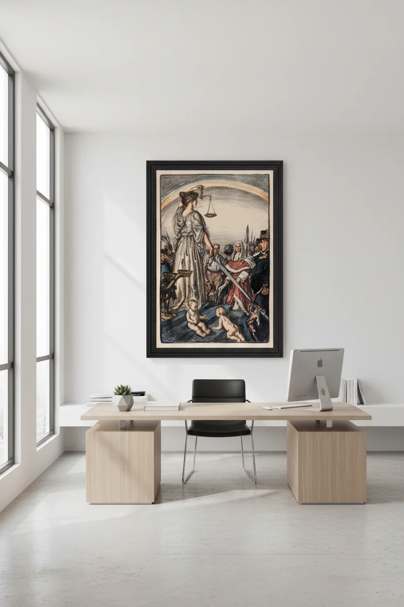 The Reign of Justice by Edmund Sullivan - Image 3