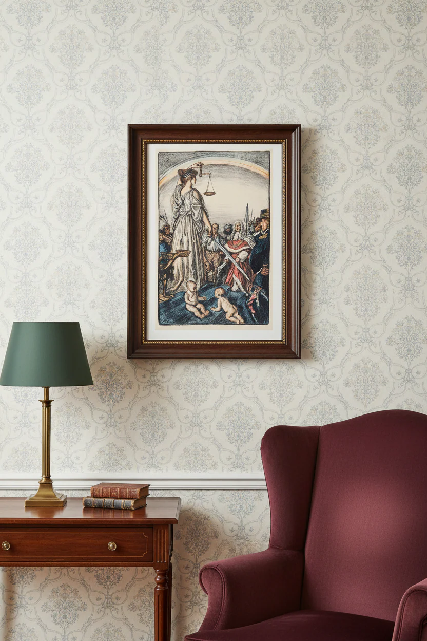 The Reign of Justice by Edmund Sullivan - Image 4