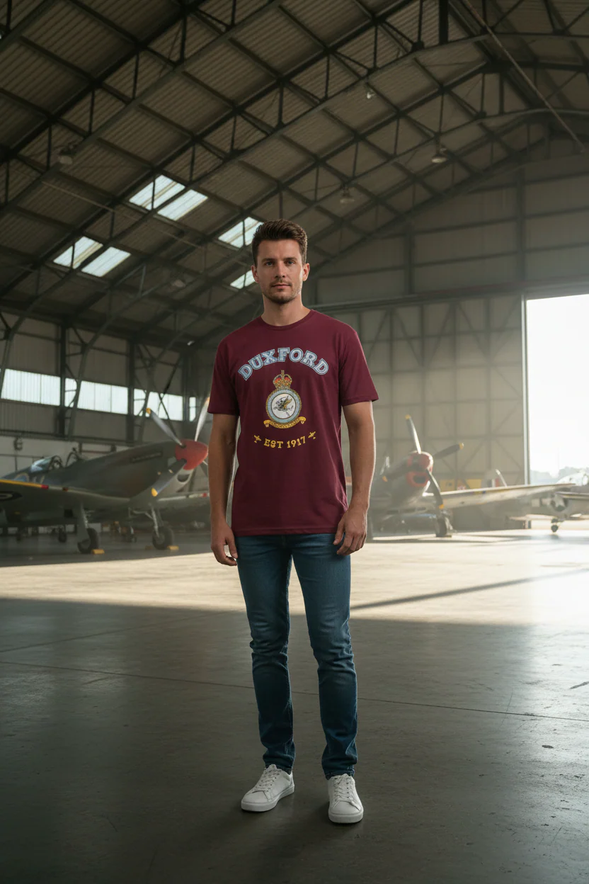 Duxford Crest T-Shirt - Image 3