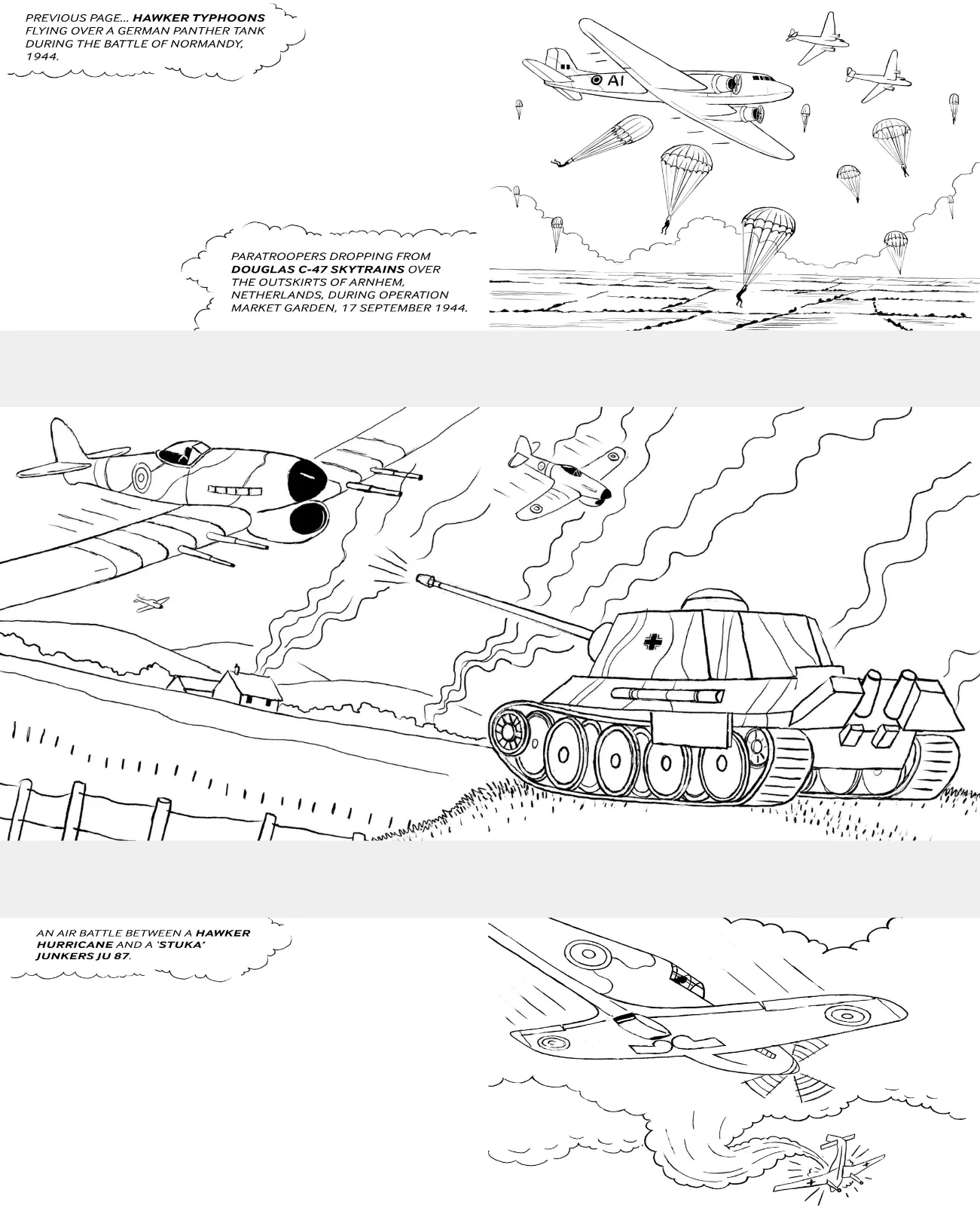 World War Two Planes Colouring Book - Image 3